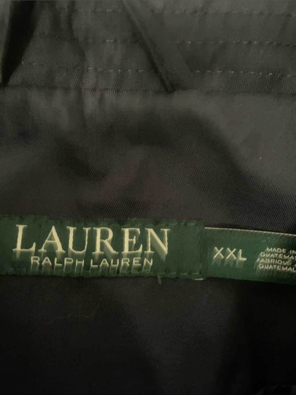 Lauren Ralph Lauren Dark Navy/Tan women's Dress Pants - XXL runs smaller